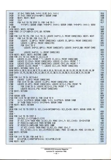 Magazine page: more of the GW-BASIC program listing.