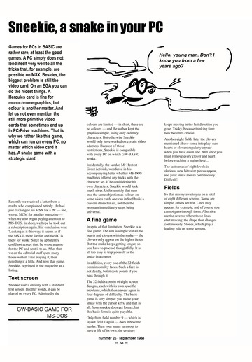 Translated copy of magazine page 58 in English.