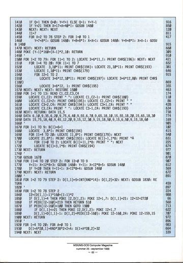 Magazine page: more of the GW-BASIC program listing.