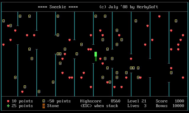 Autoplay gameplay among the picket columns with crawling wall-gaps.